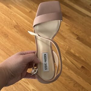 Steve Madden Gabi Nude short heels